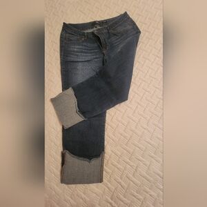 1822, Women's Deep Indigo Cropped Jeans